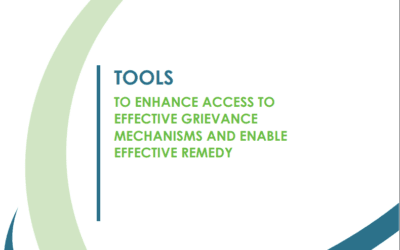 Equator Principles – Tools to Enhance Access to Effective Grievance Mechnanisms and Enable Effective Remedy